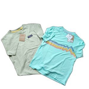 Two NWT Patagonia t-shirts, girls, size 7 to 8